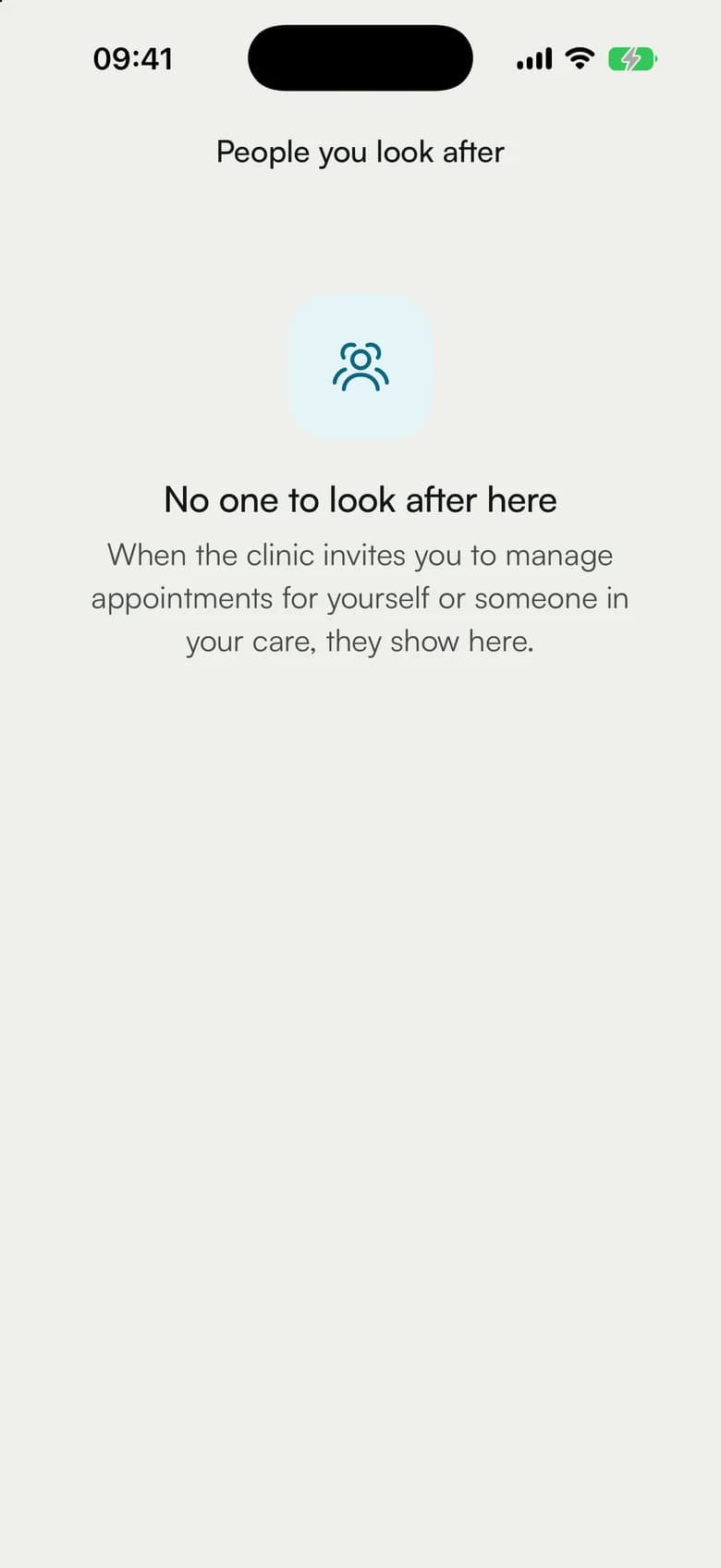 The people a patient looks after