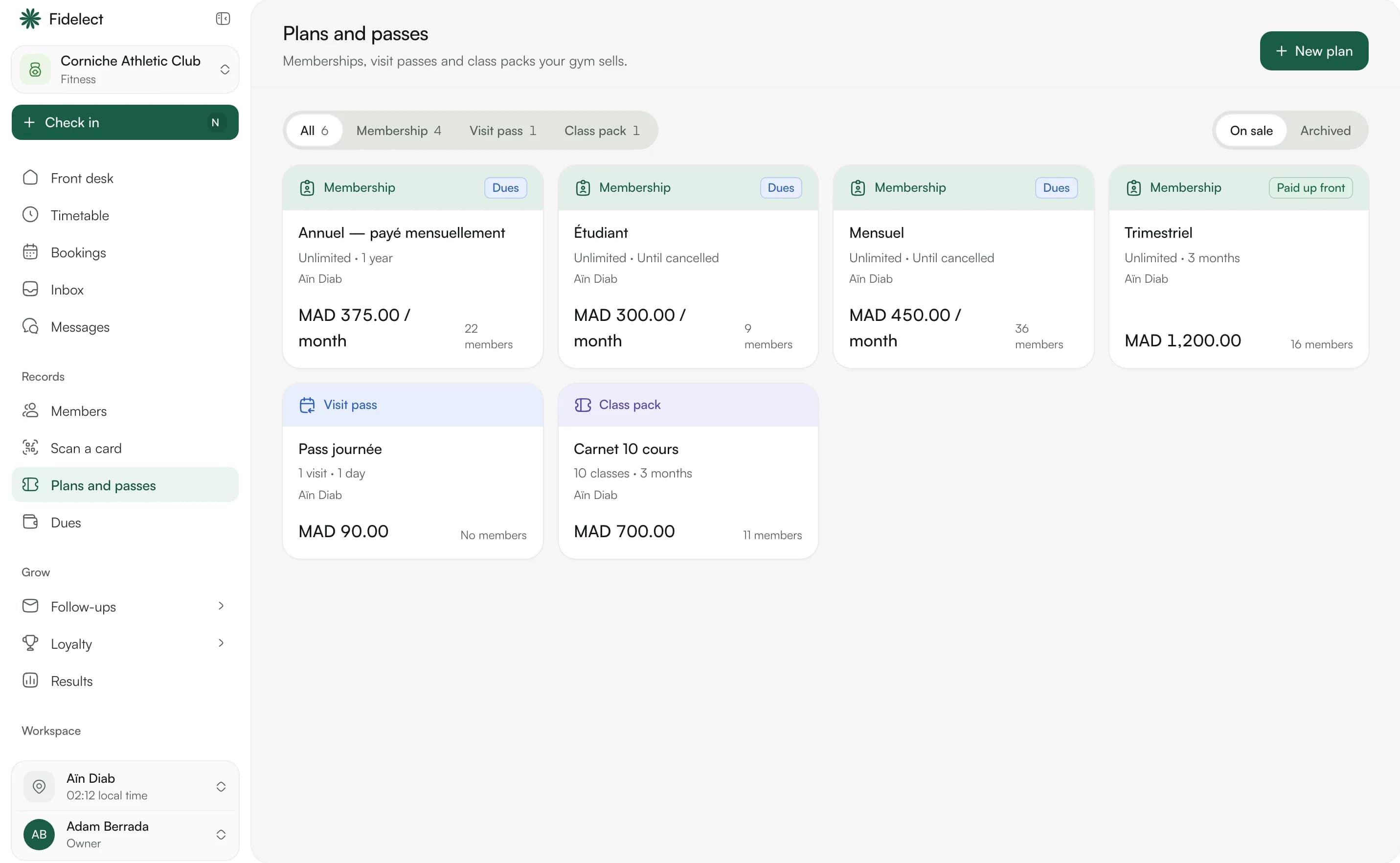Plans and passes