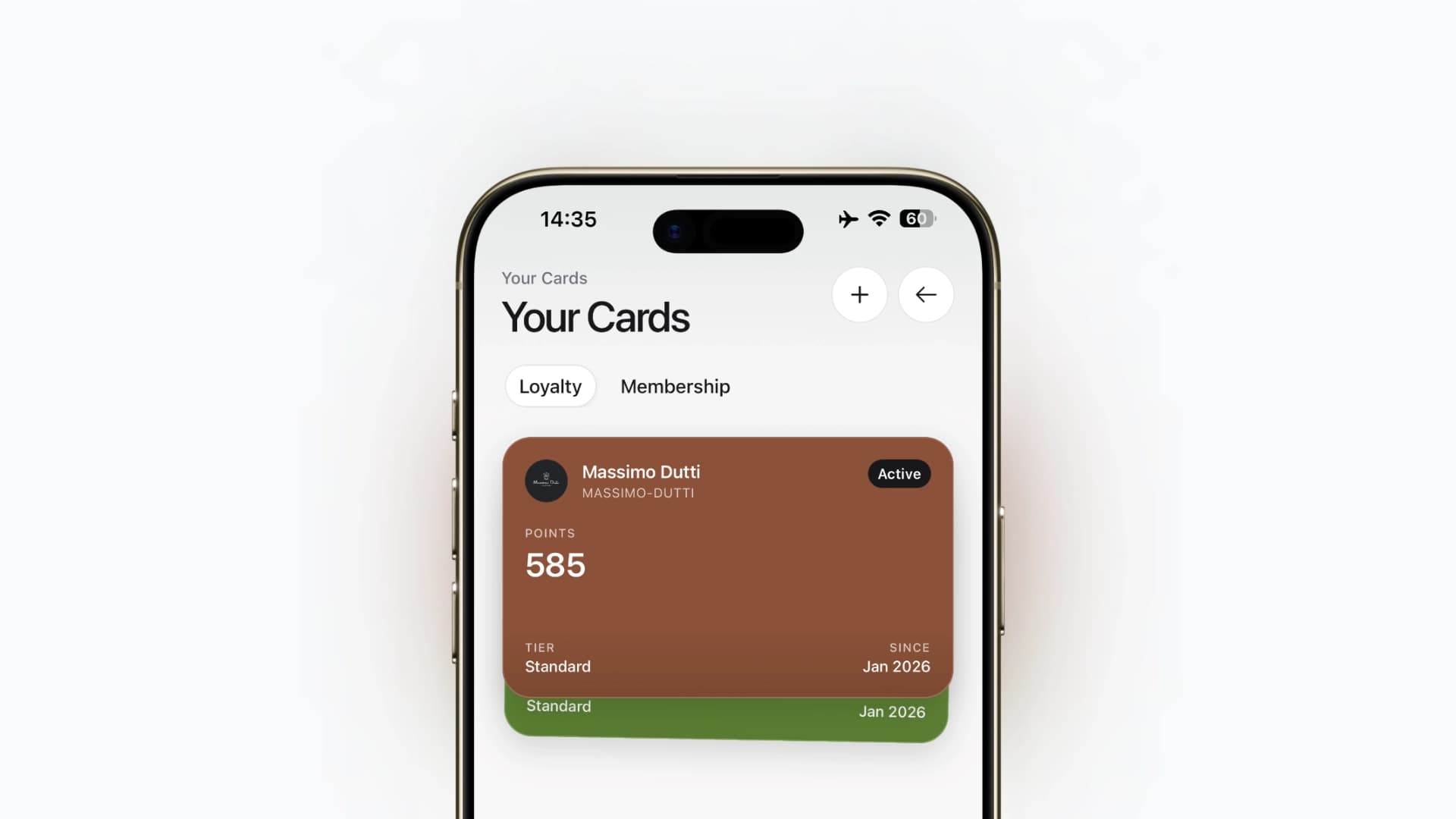 The Fidelect app open on a phone